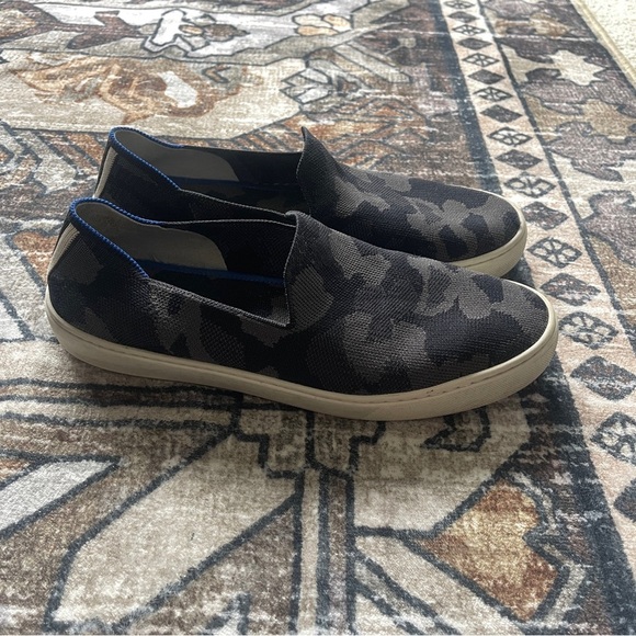 Rothy’s The Sneaker Gray Camo Slip On Shoes - Picture 3 of 4
